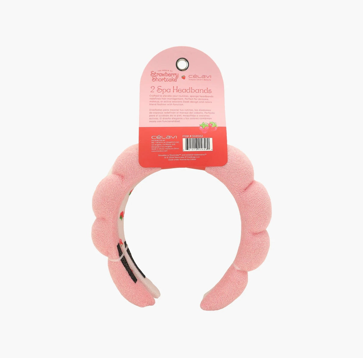 STRAWBERRY SHORTCAKE 2PC SPONGE HEADBAND