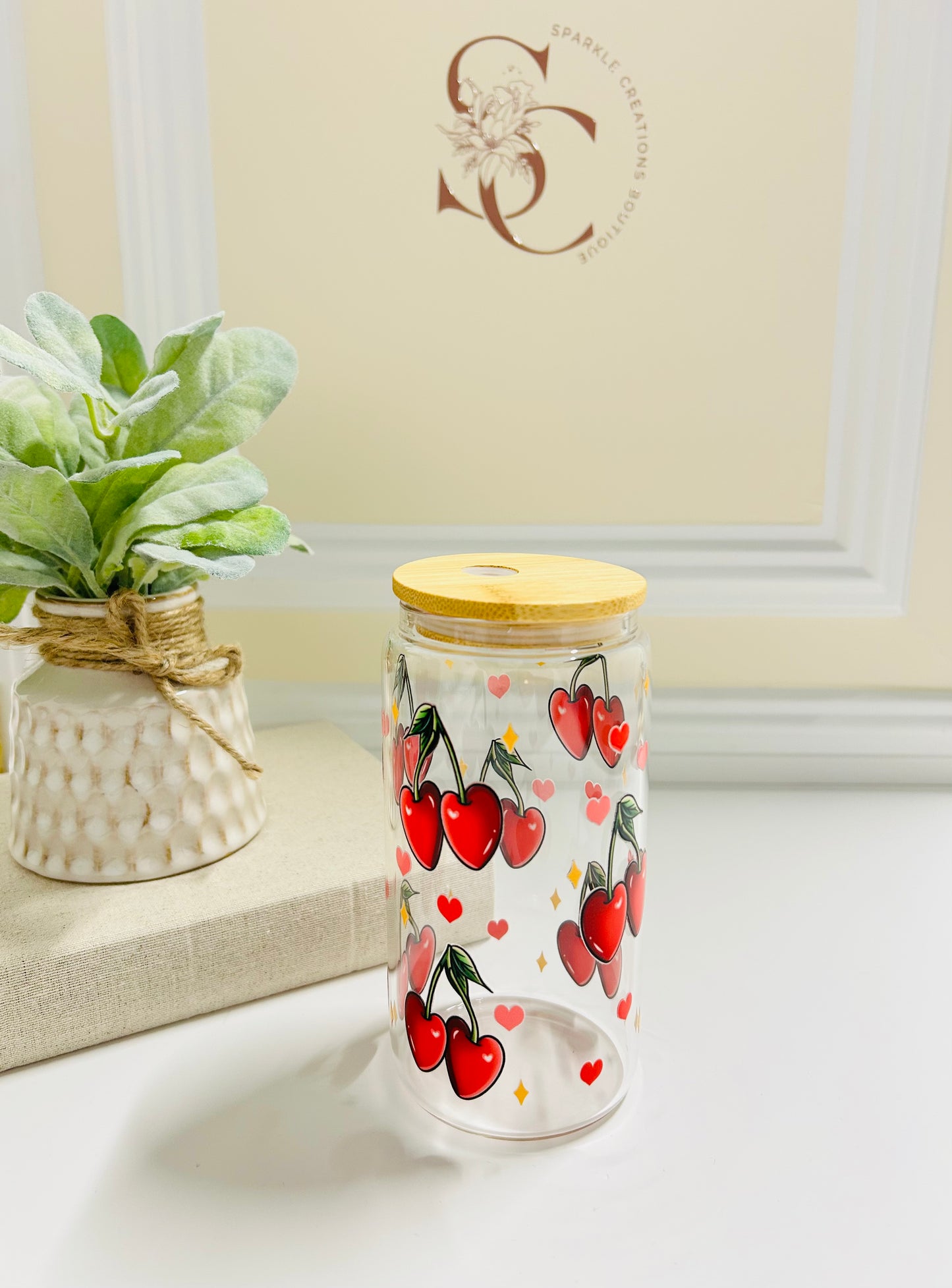 Cherry Sweet Glass Cup