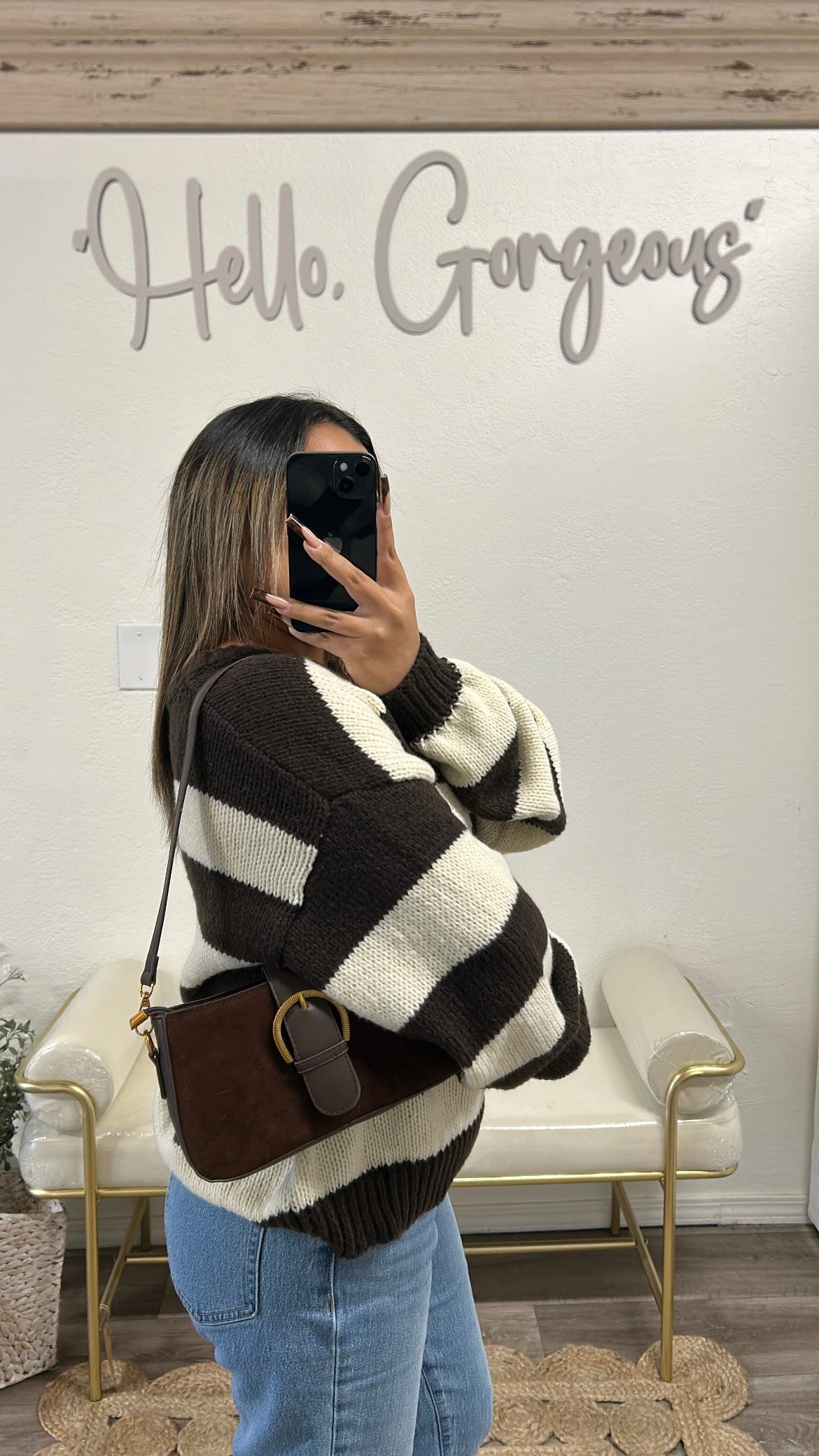 The Siena Suede Buckle Shoulder Bag