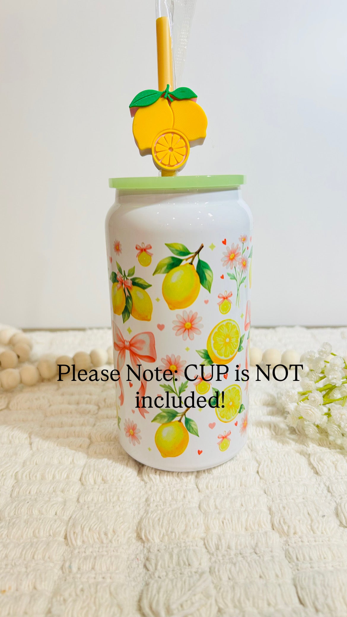 Lemon Drop Straw Topper