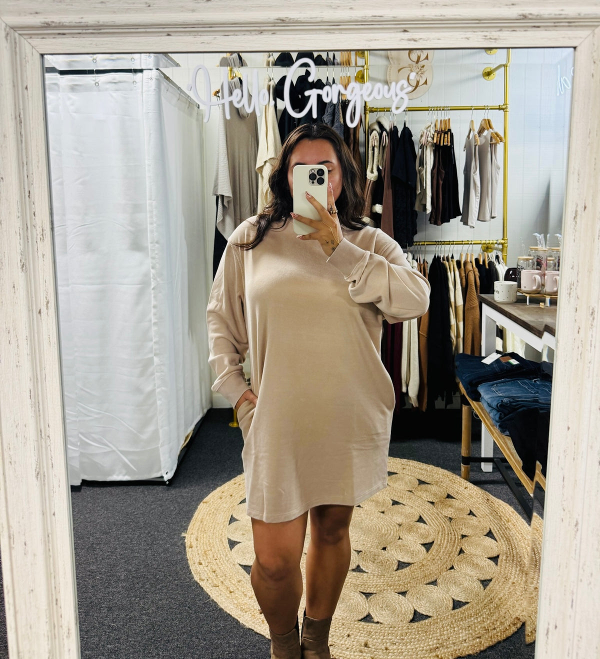 Vintage Oversized Sweatshirt Mini Dress