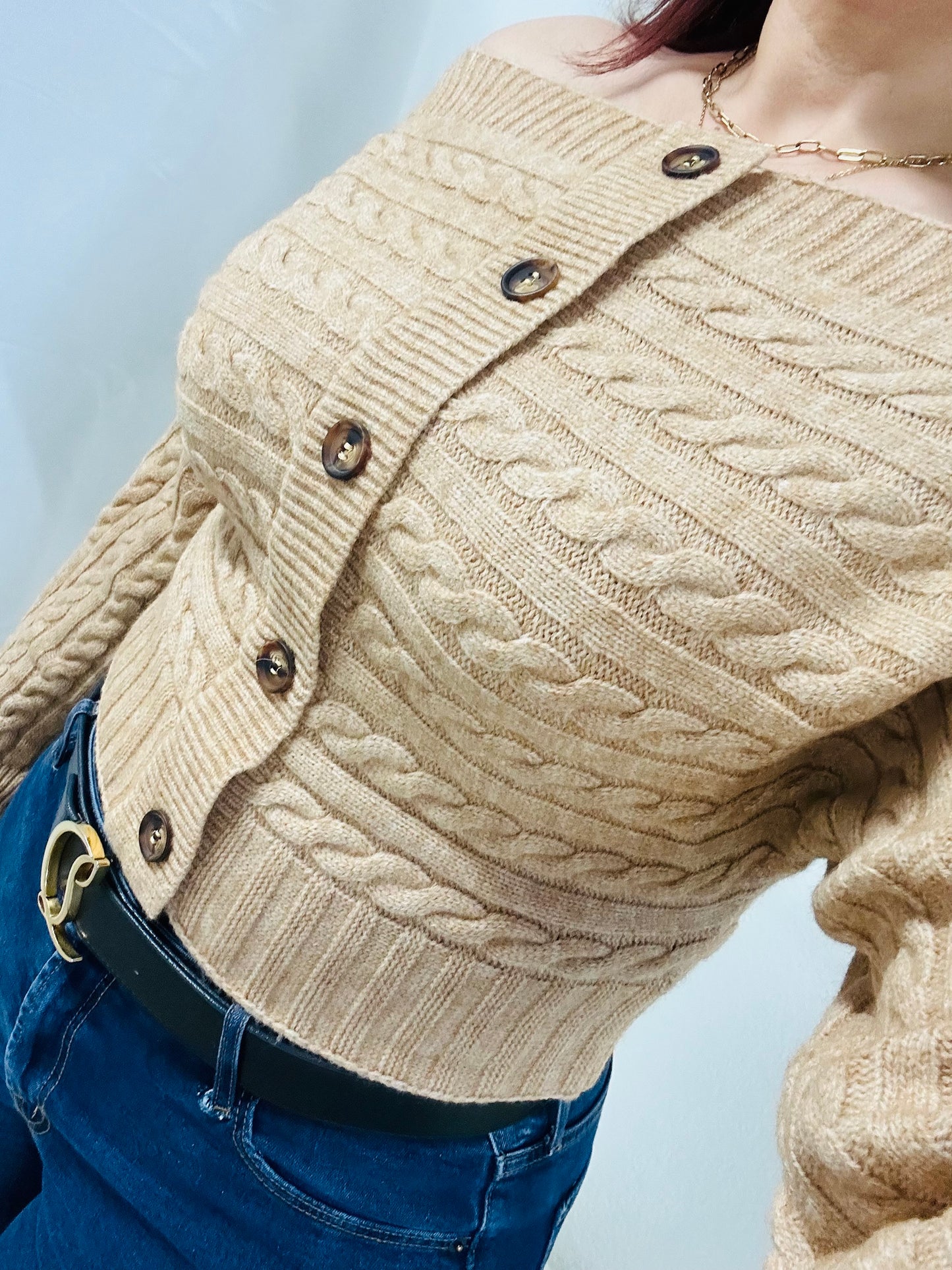 Soft Embrace Off-Shoulder Top