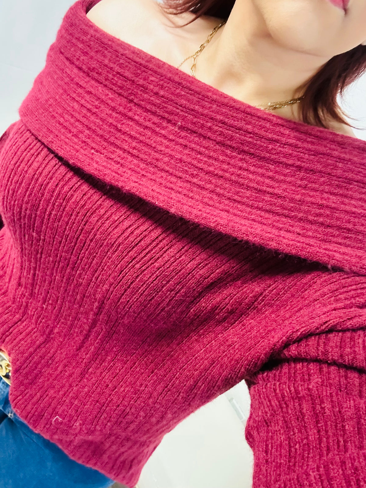 Chic Off-Shoulder Sweater