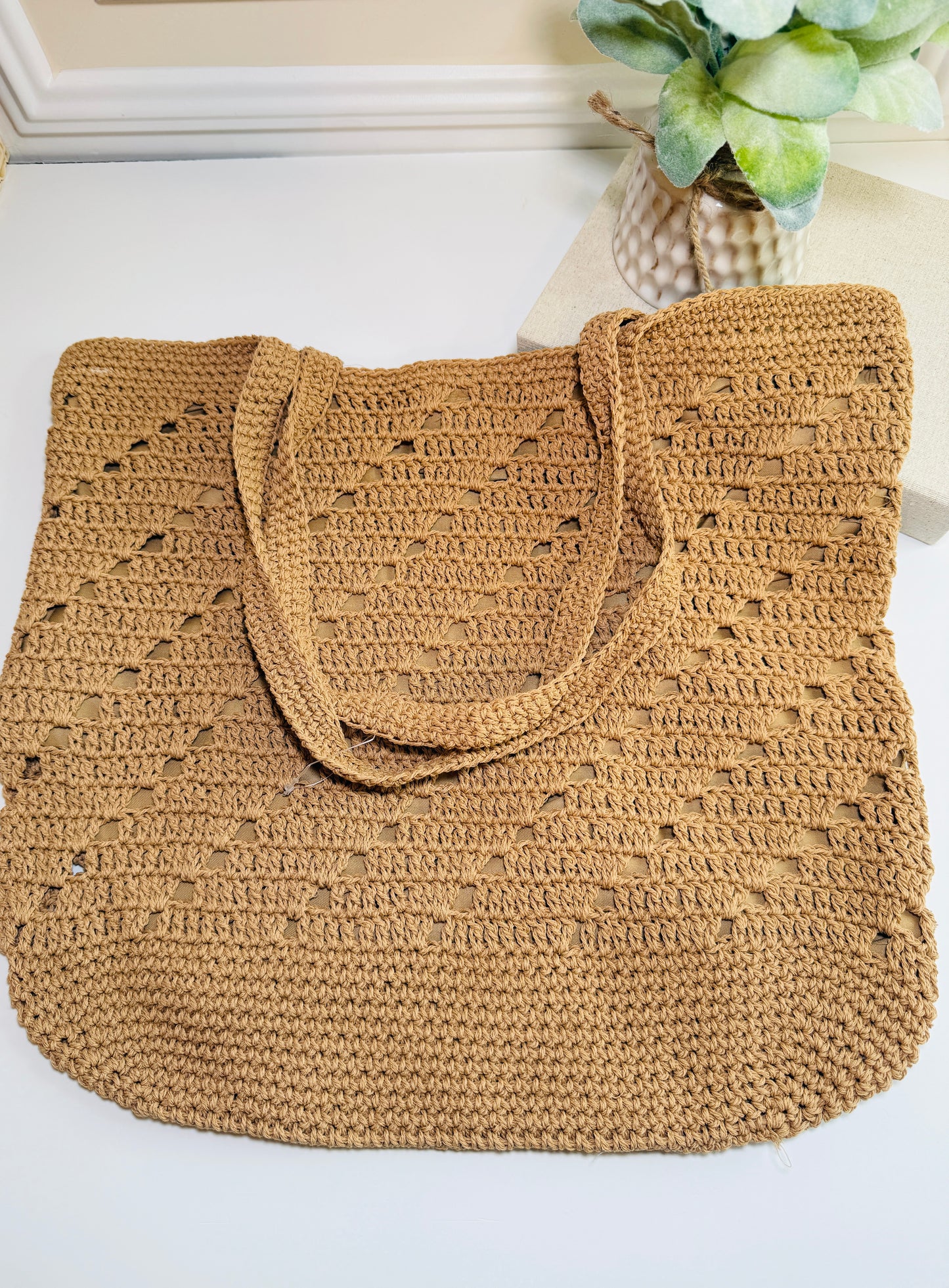 Lana Braided Large Tote Bag