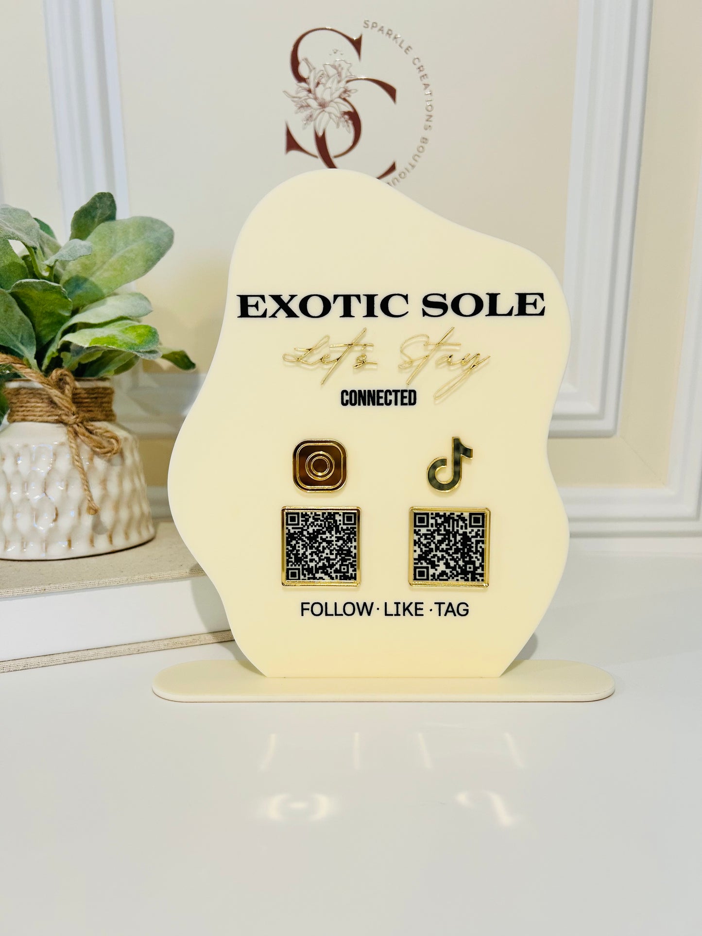 Custom Scan To Pay Acrylic Sign
