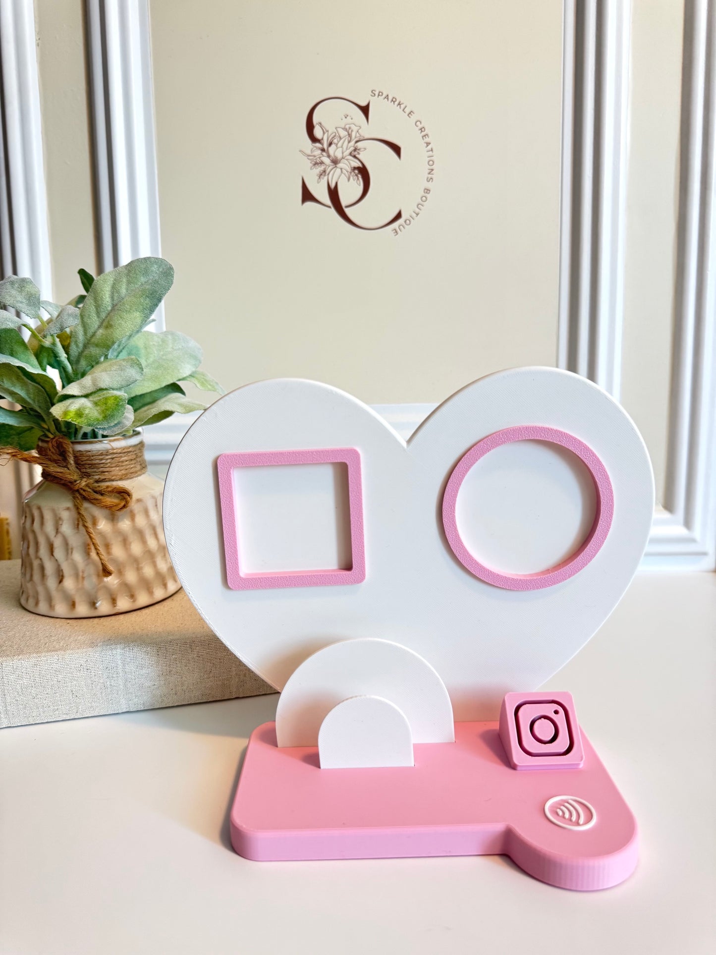 Custom 3D Business NFC Sign + Card Holder