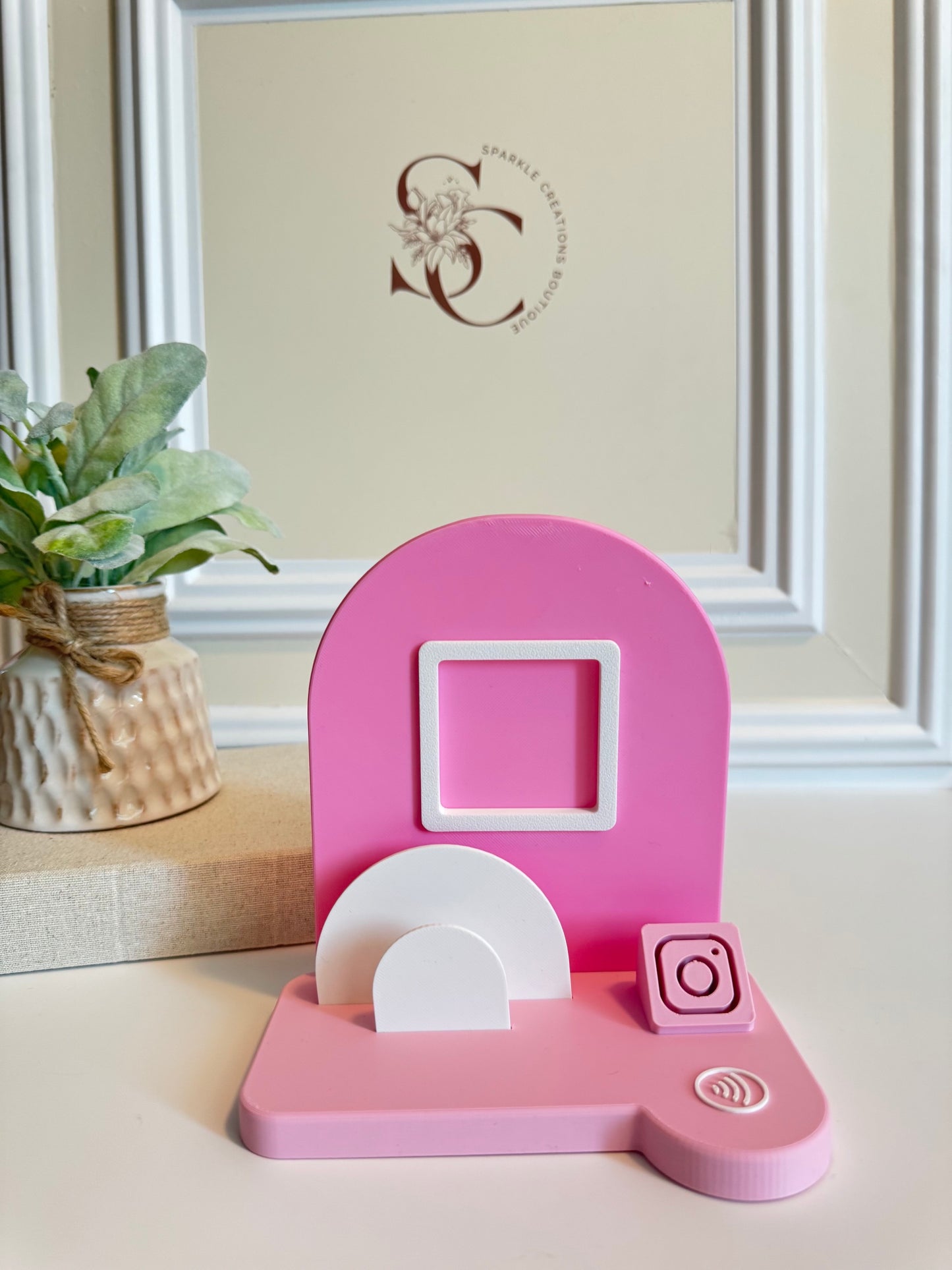 Custom 3D Business NFC Sign + Card Holder