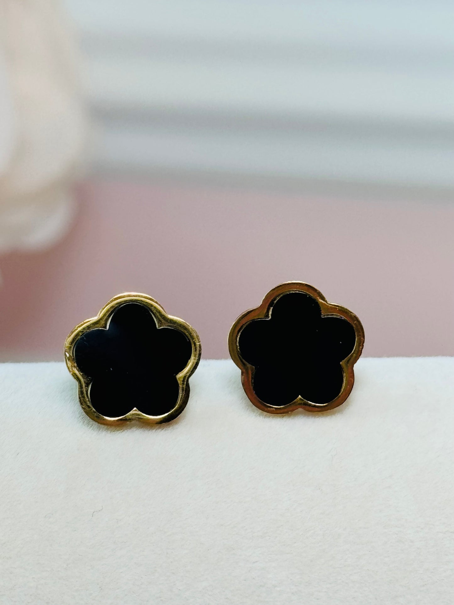 Black Leaf Earrings