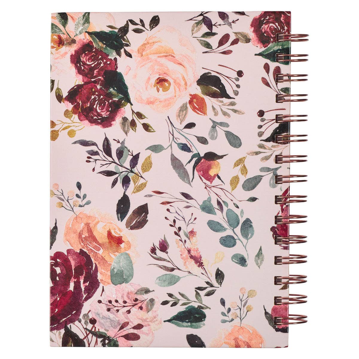 Diario Espiral Rosado Floral Los Planes Jer. 29:11
