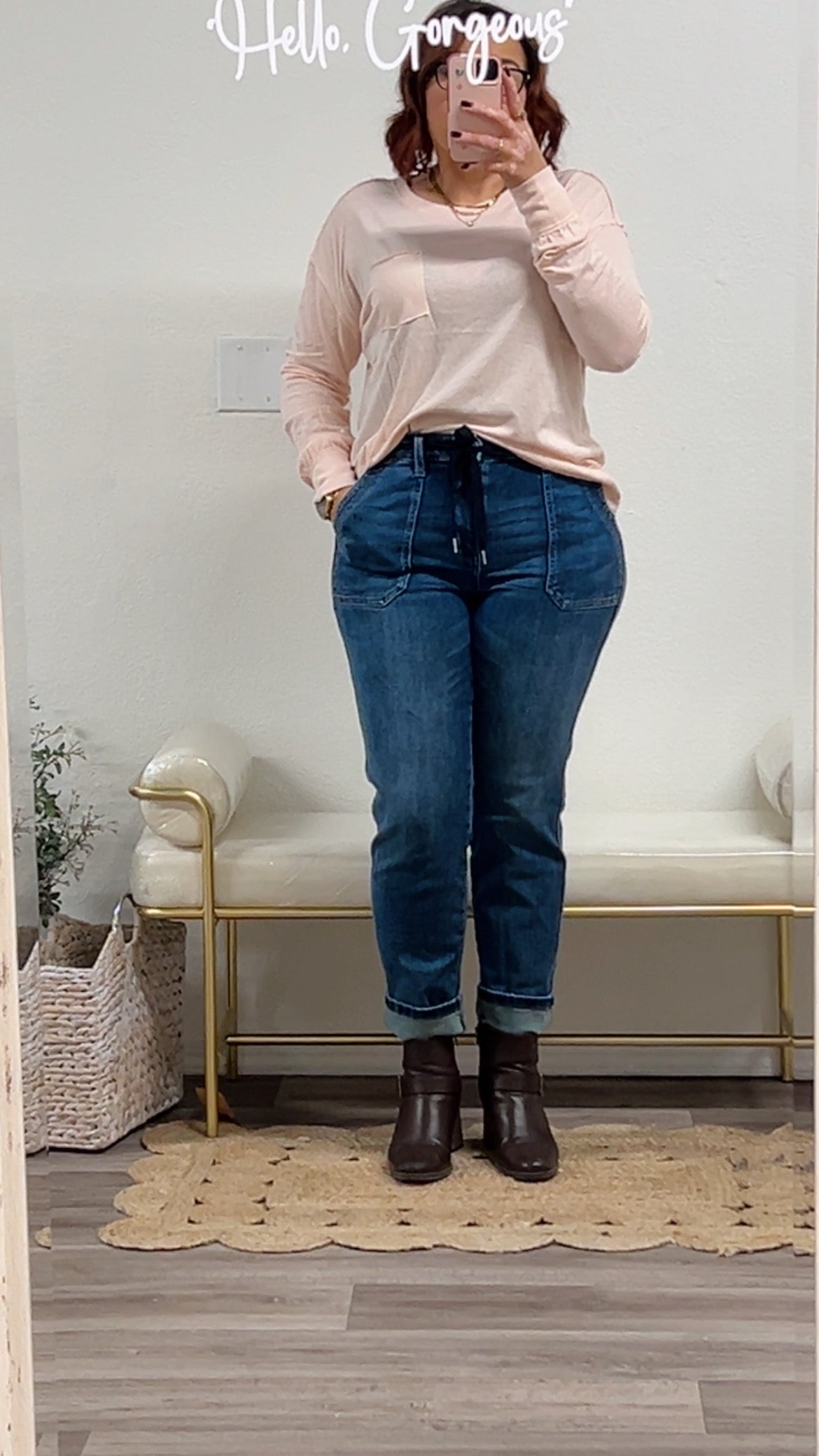 Daisy High Waisted Drawstring Wide