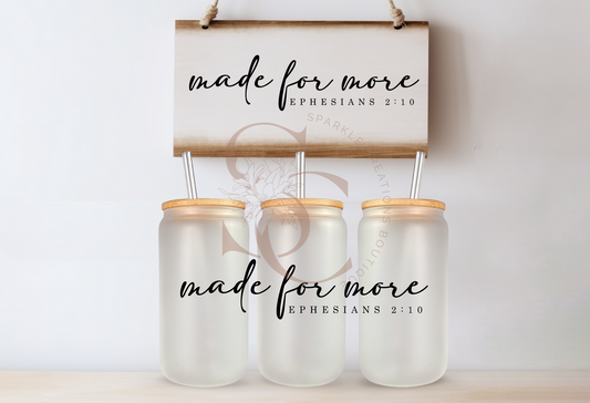 Made for more Glass cup