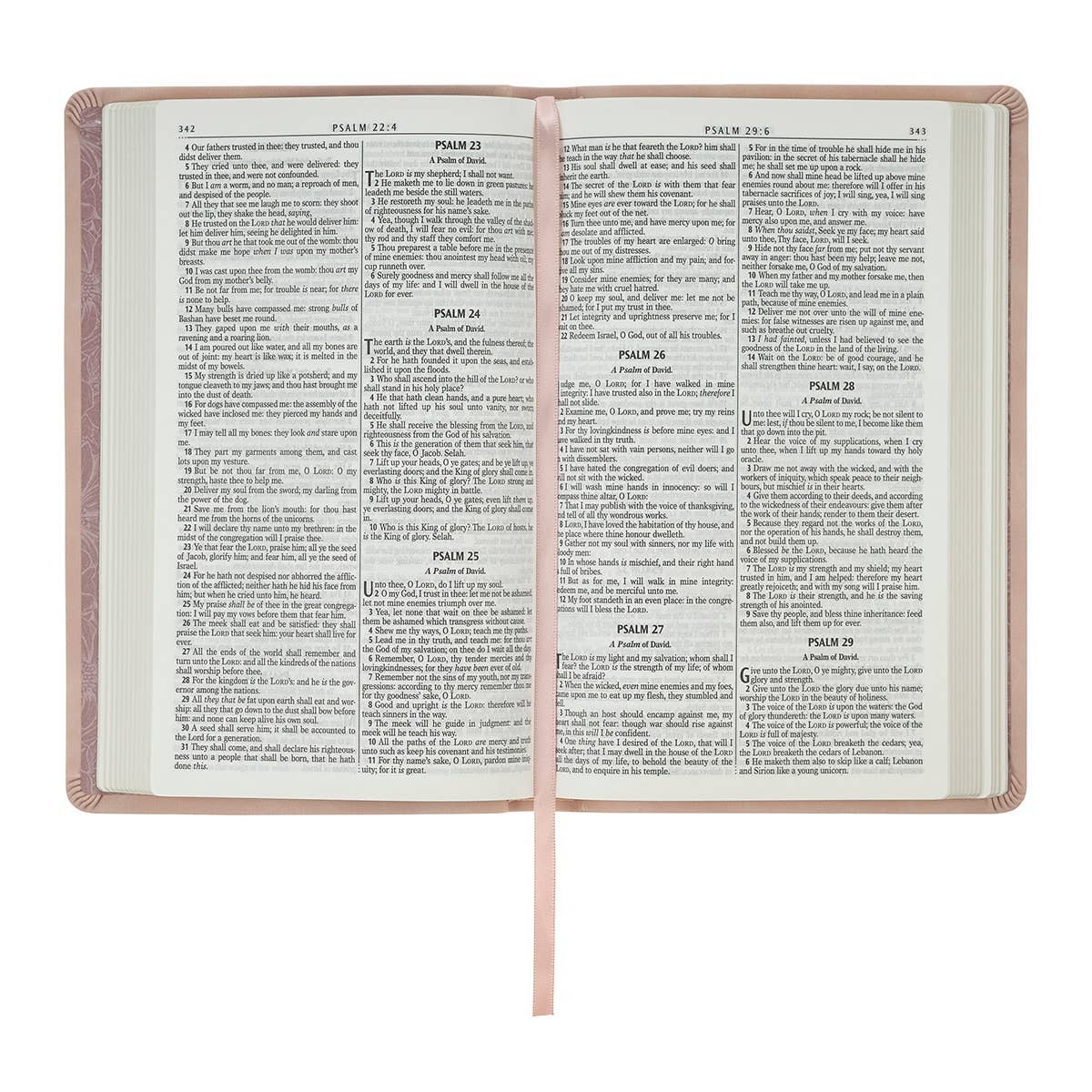 Bible Gift Edition Faux Leather Blush Pink
