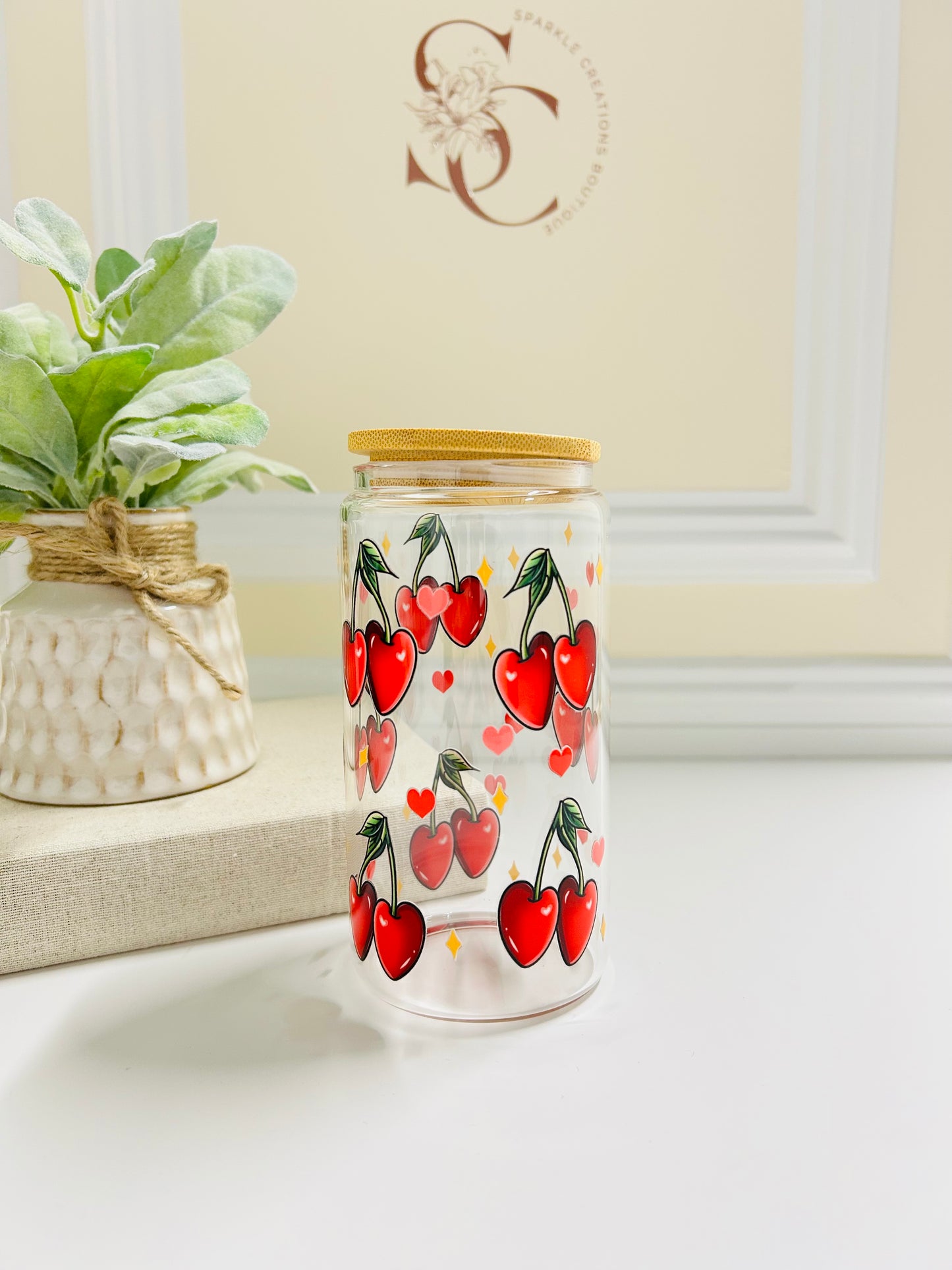 Cherry Sweet Glass Cup