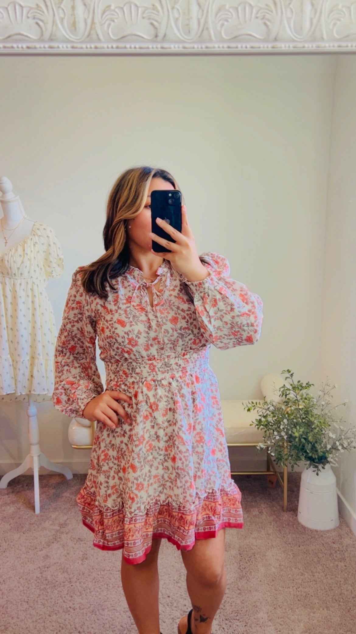 Luna Border Dress