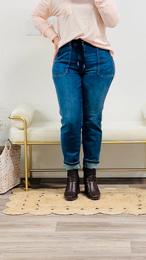 Daisy High Waisted Drawstring Wide