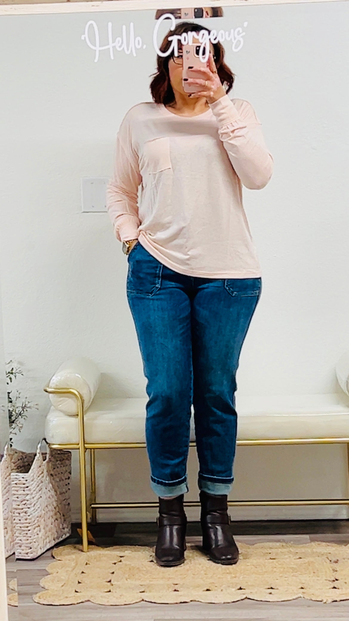 Raw Edge Pocket T-Shirt