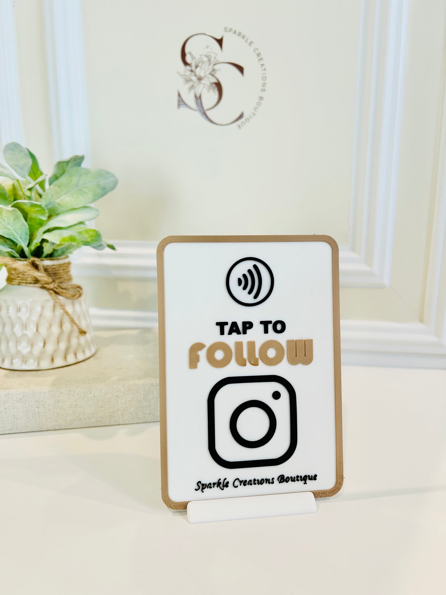 Custom Instagram NFC sign