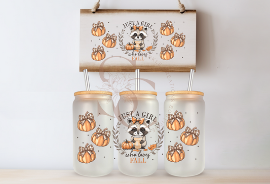 Cute Raccoon Who Love's Fall Cup