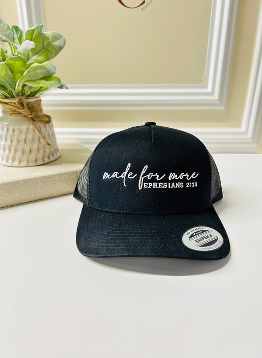 Made for More Embroidery Trucker Hat