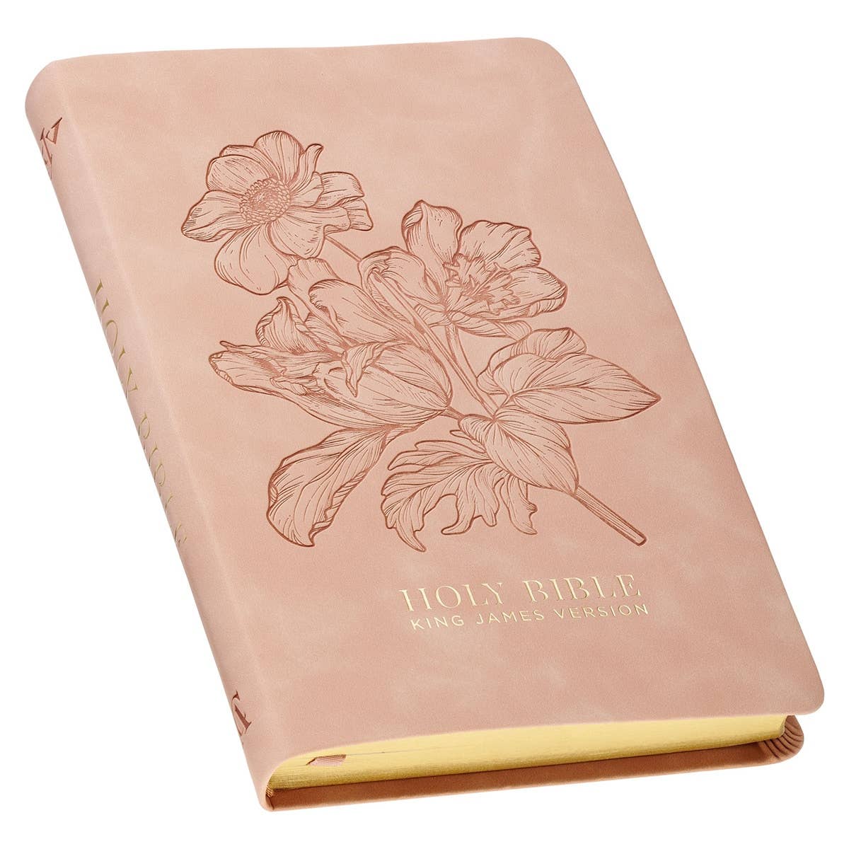 Bible Gift Edition Faux Leather Blush Pink