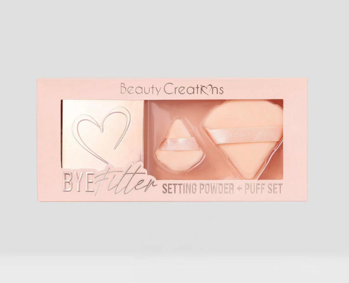 PINK CLOUD SETTING POWDER + PUFF SET TALC FREE