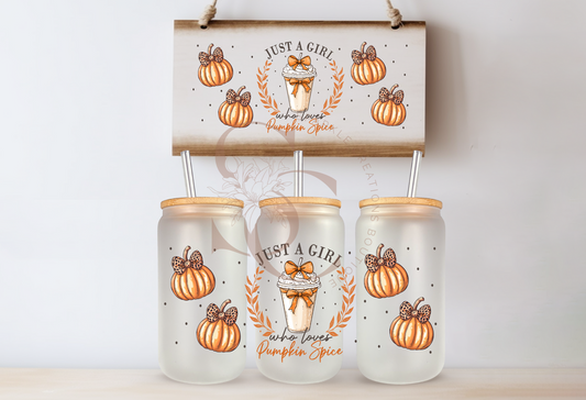 Sweet Bow & Pumpkin Glow Cup