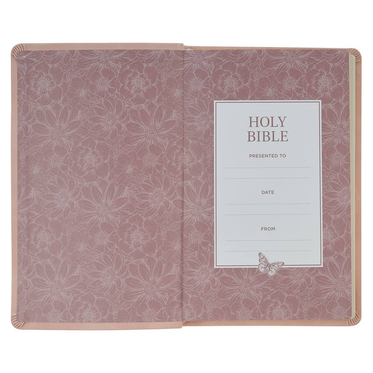 Bible Gift Edition Faux Leather Blush Pink