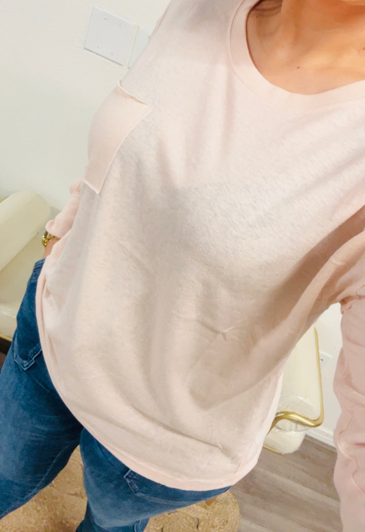 Raw Edge Pocket T-Shirt