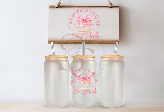 Book Babe Glass Cup