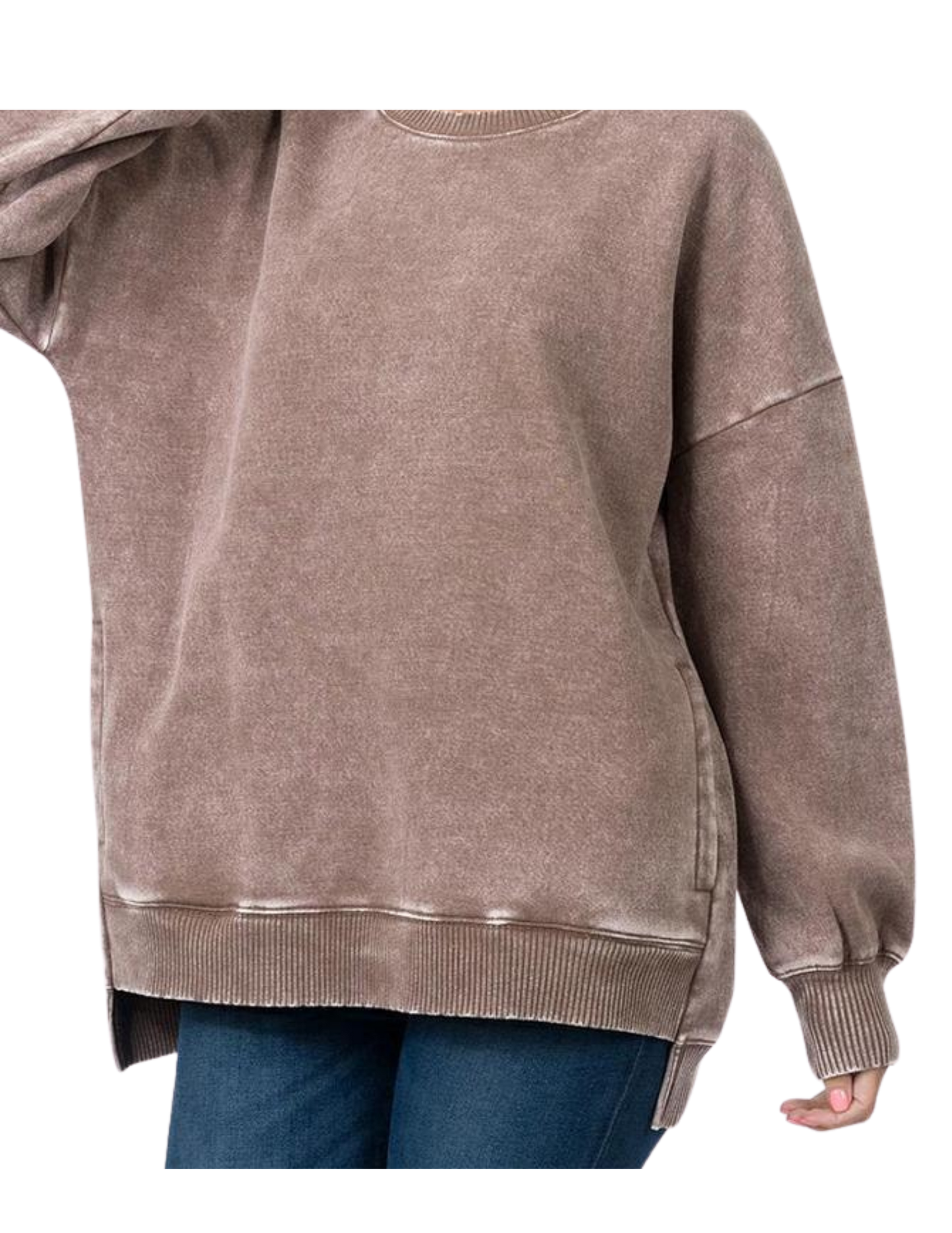 The Oversized Crewneck with Pockets