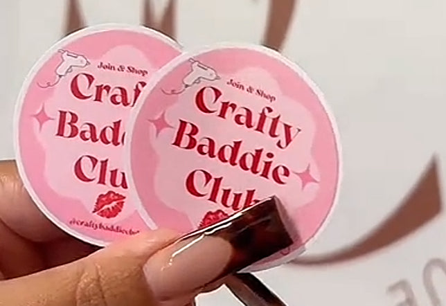 Custom Logo Glossy Stickers