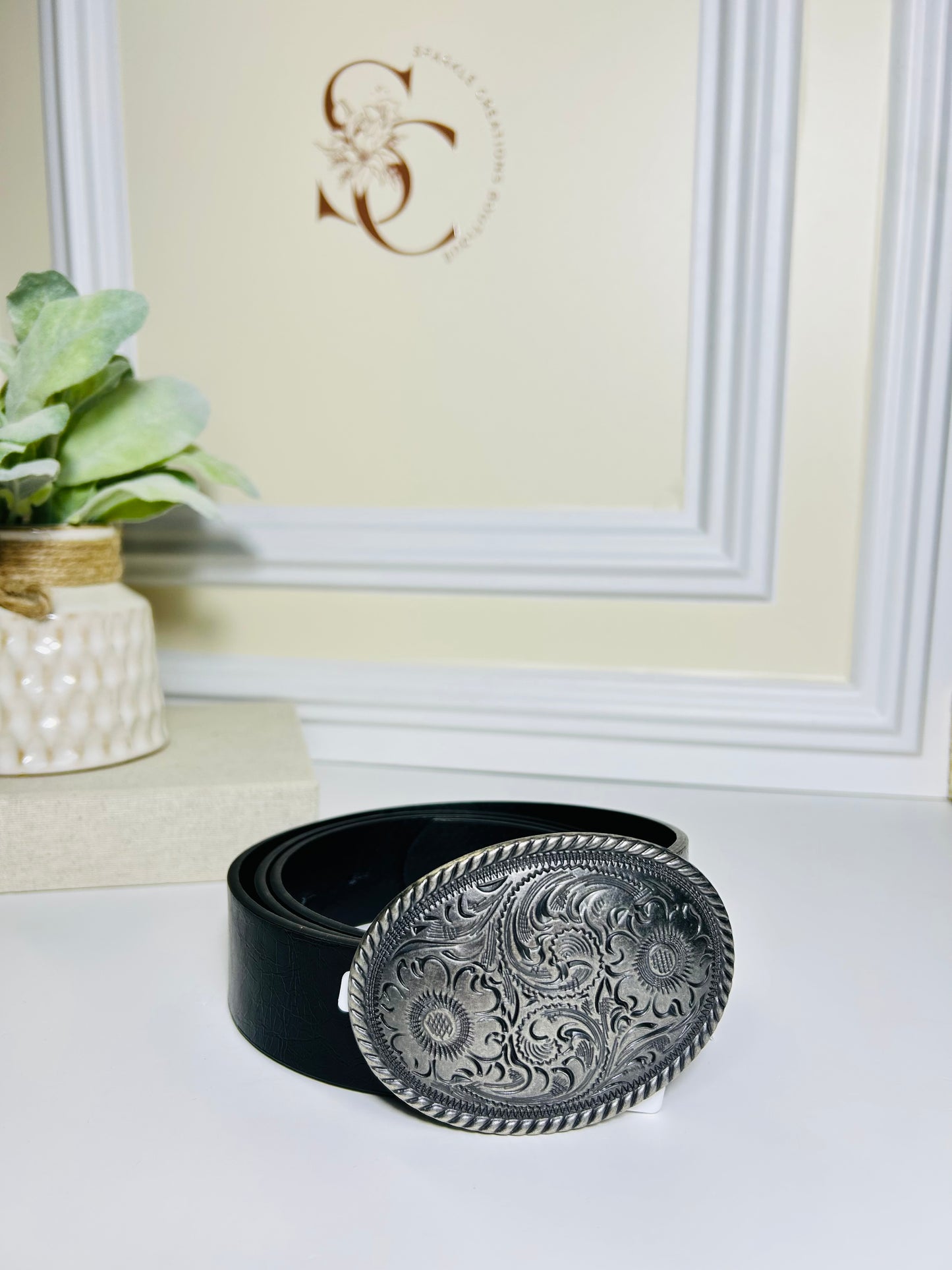 Bloom Buckle Belt (Plus size)