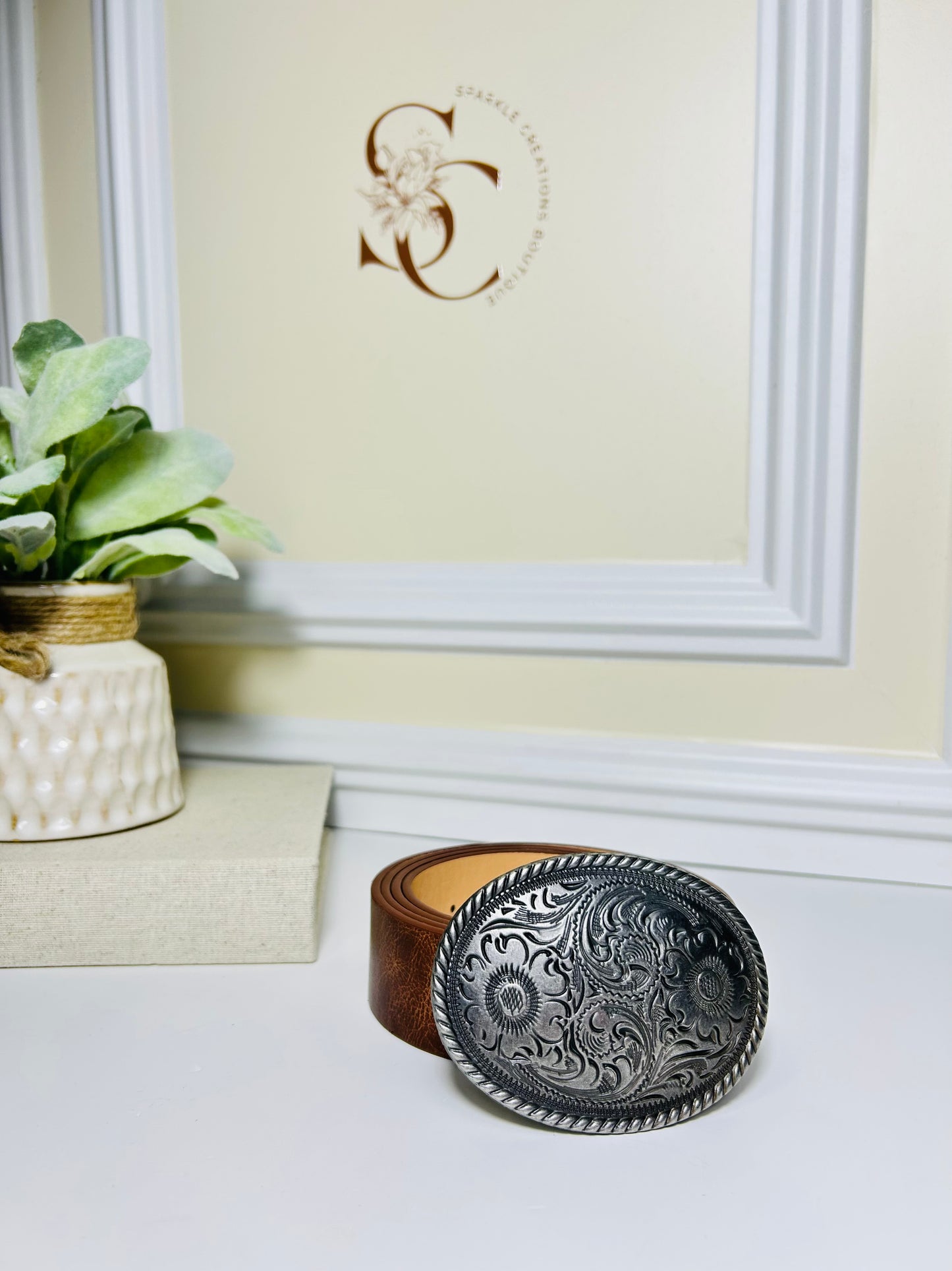 Bloom Buckle Belt (Plus size)