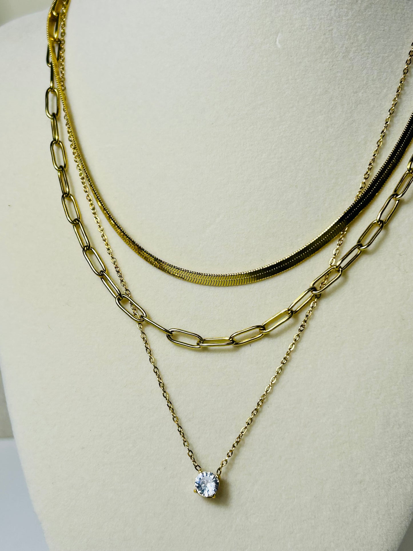 Golden Glow Layered Necklace