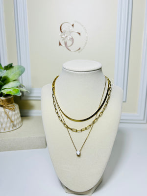 Golden Glow Layered Necklace