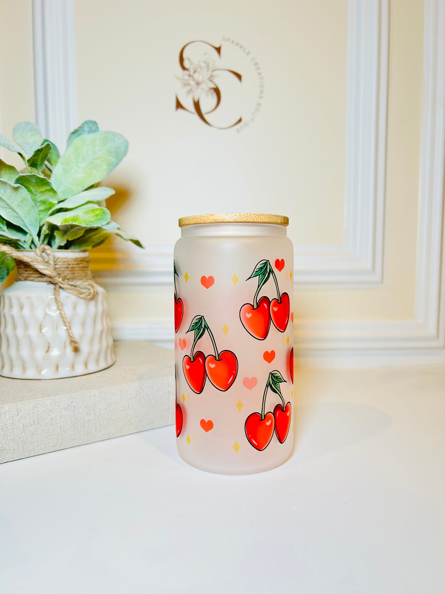 Cherry Sweet Glass Cup