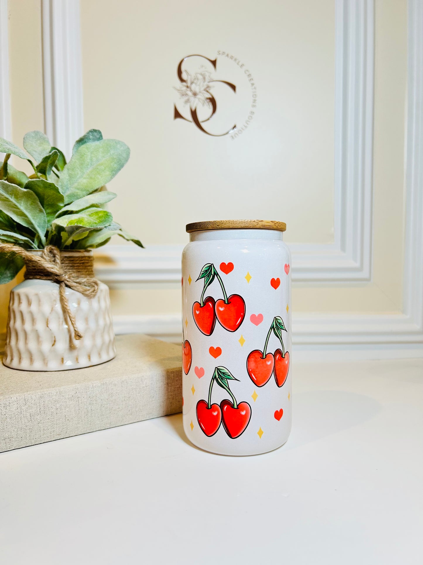 Cherry Sweet Glass Cup