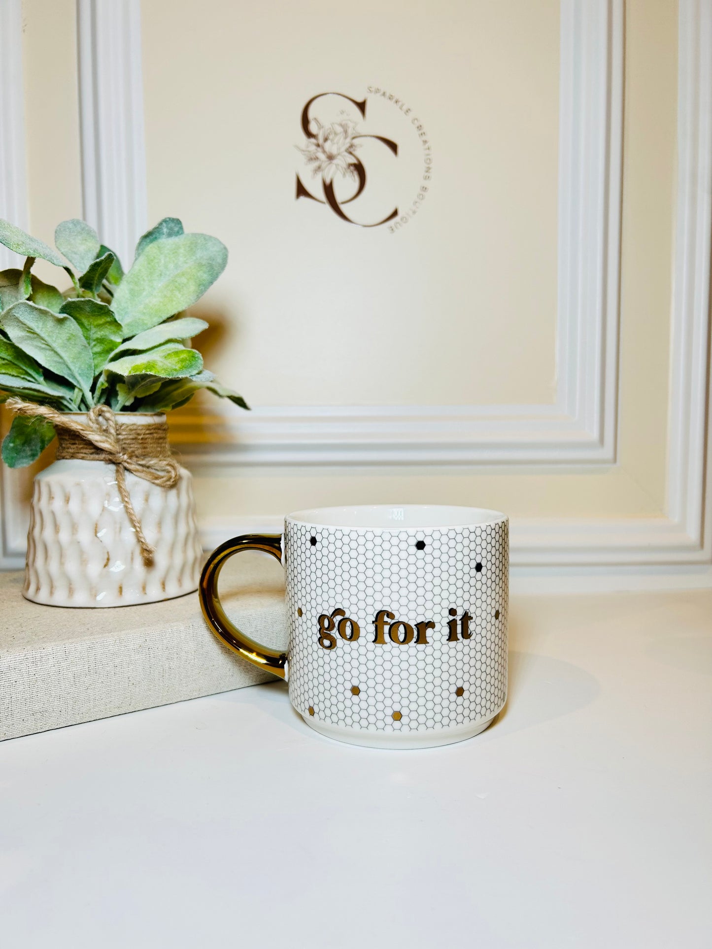 Go For It Gold Tile Coffee Mug