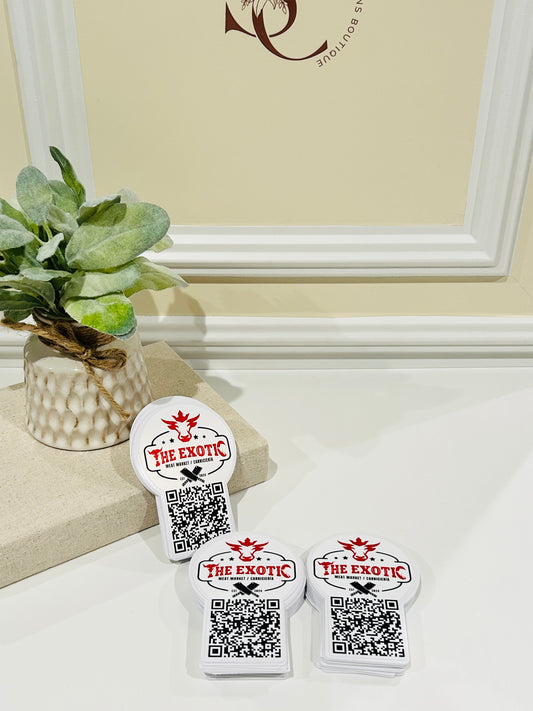 Custom Logo Glossy Stickers