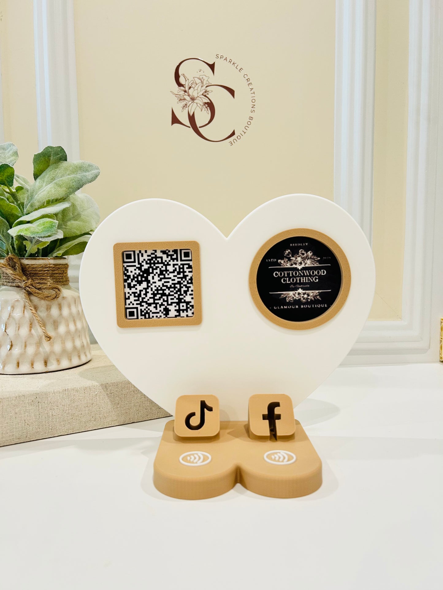 Custom 3D Business NFC Sign