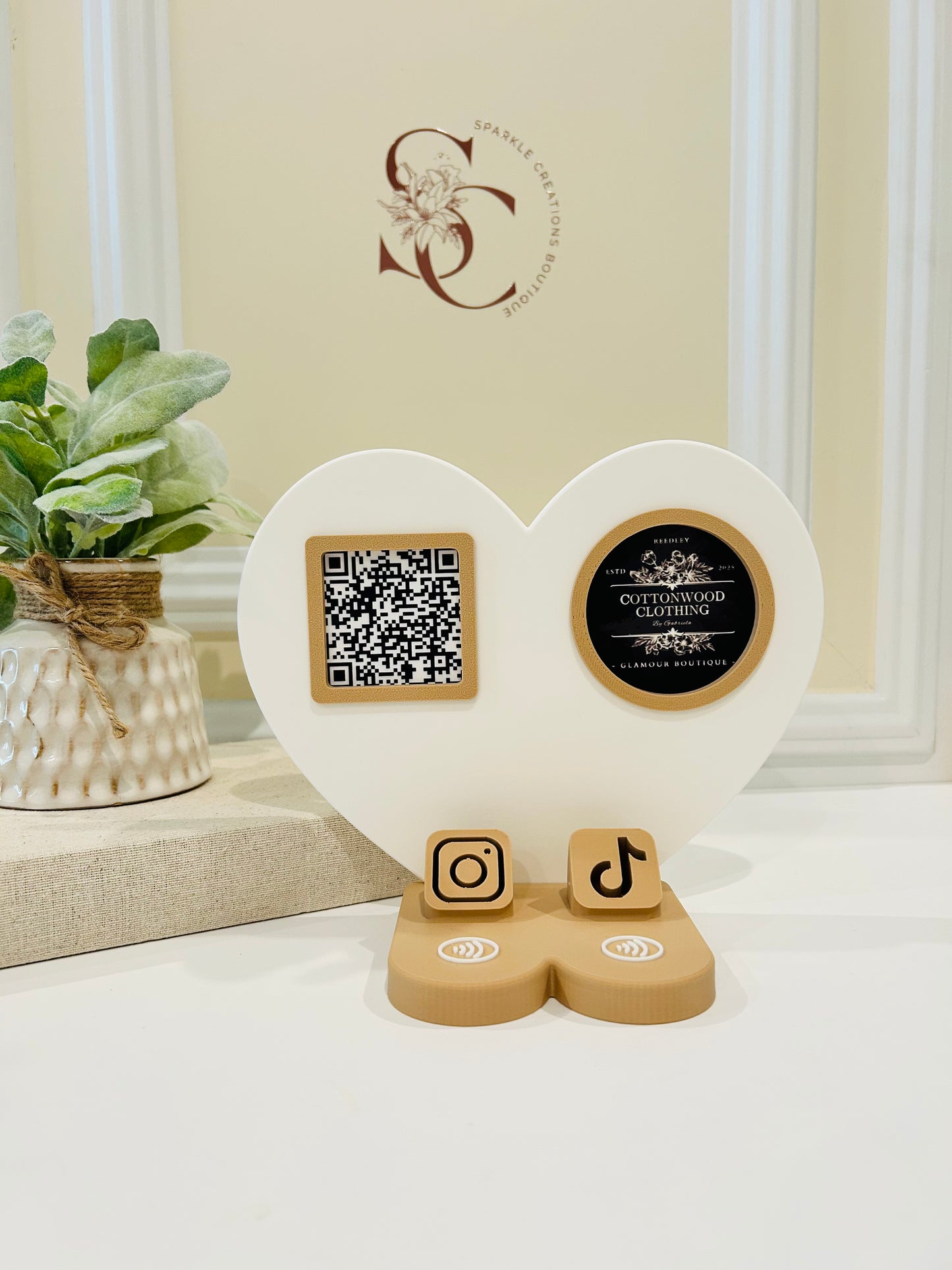 Custom 3D Business NFC Sign