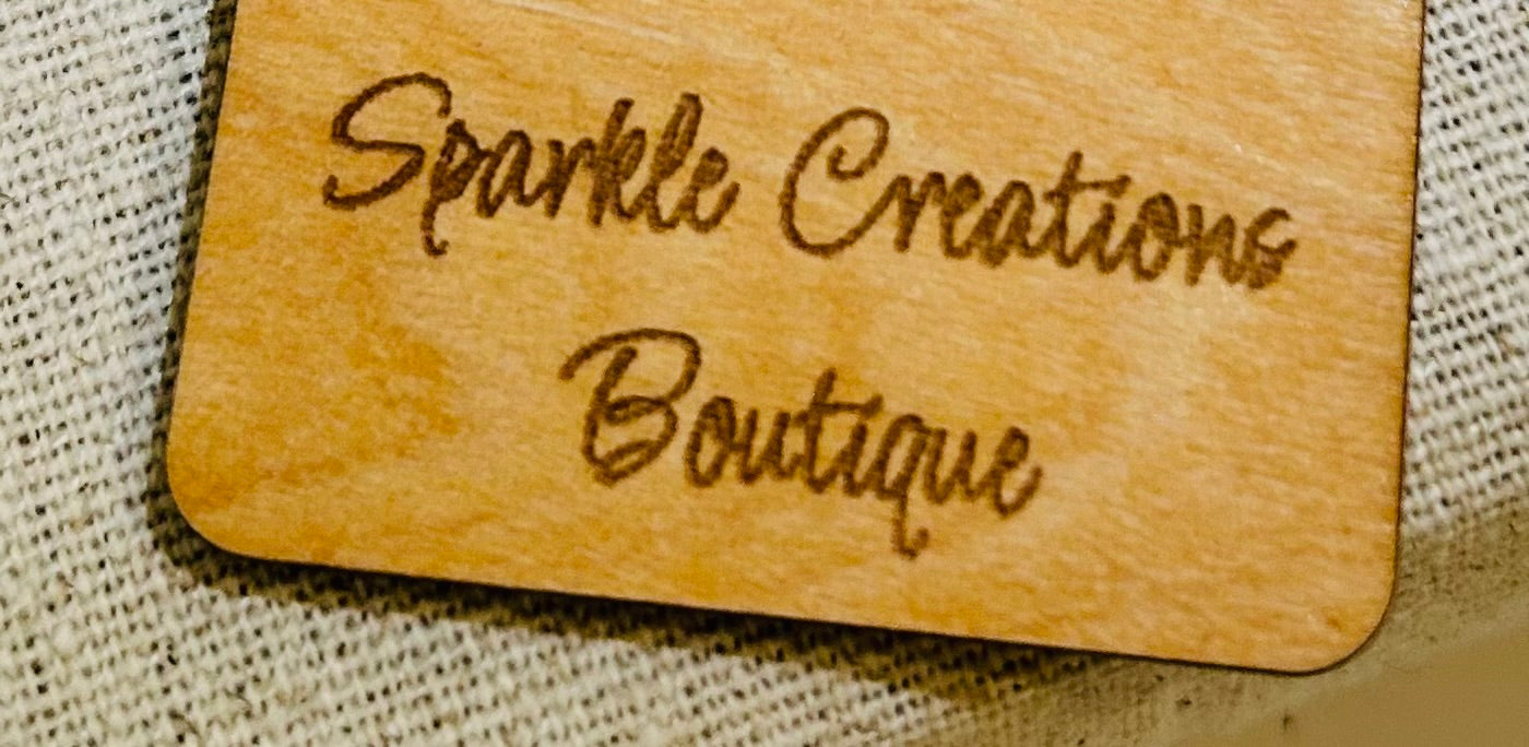 Custom wood earring holder