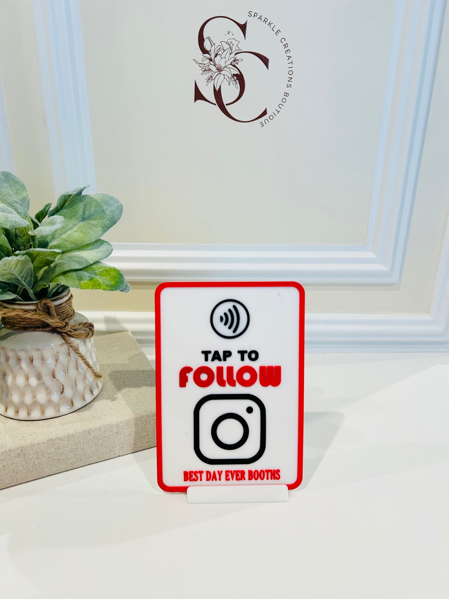 Custom Instagram NFC sign