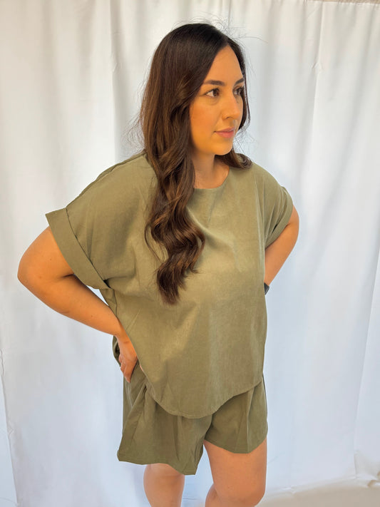 Olive Two-Piece Set