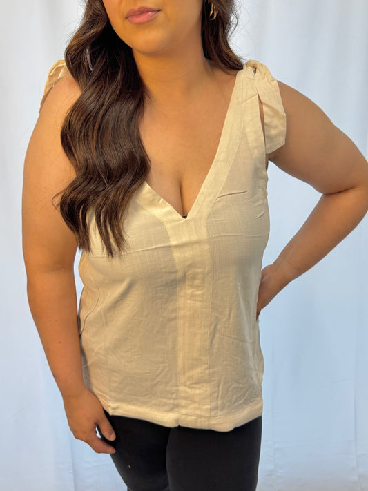 The Sienna Tie-Shoulder Tank