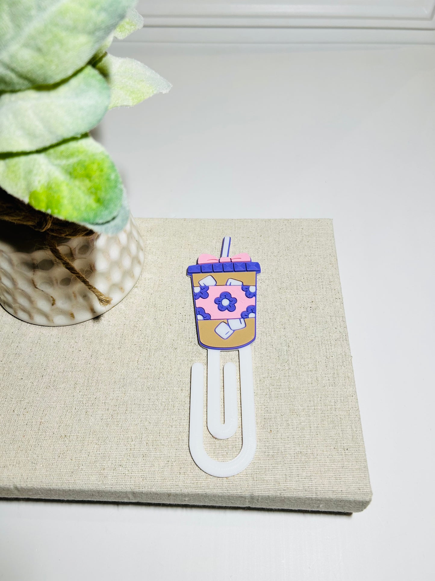 3D Coffee Brew Bow Bookmark
