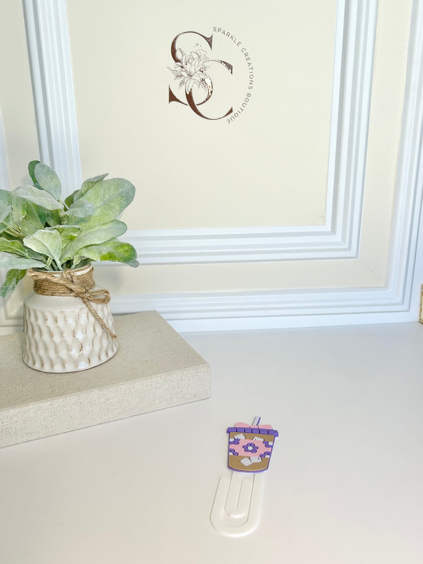 3D Coffee Brew Bow Bookmark