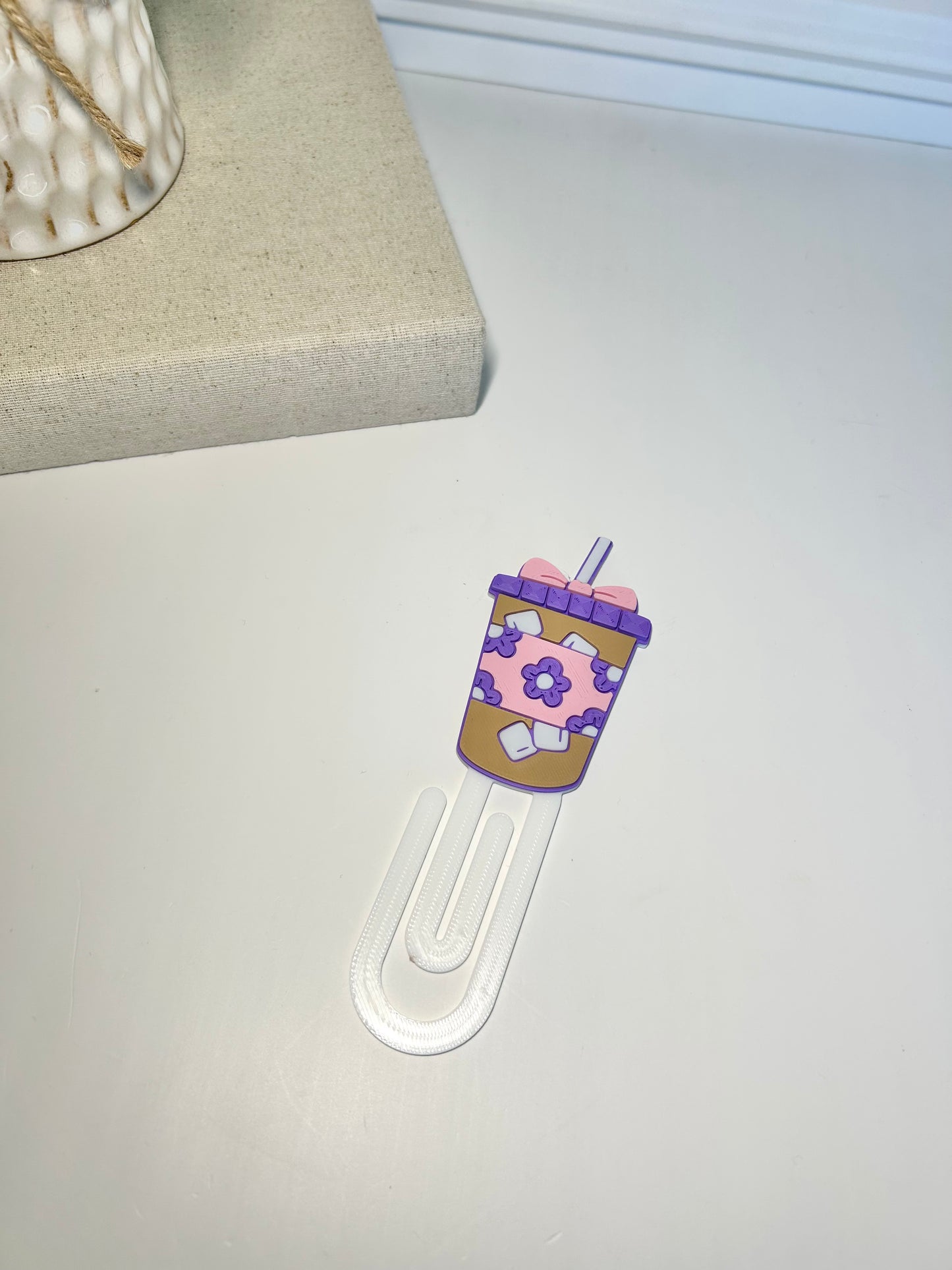 3D Coffee Brew Bow Bookmark