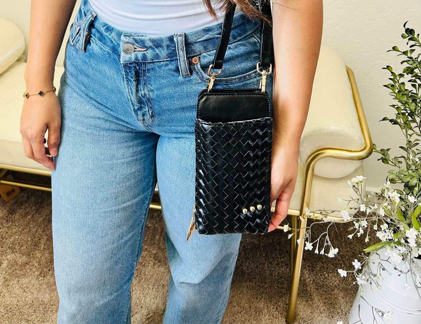 Woven Double Duty Phone Bag