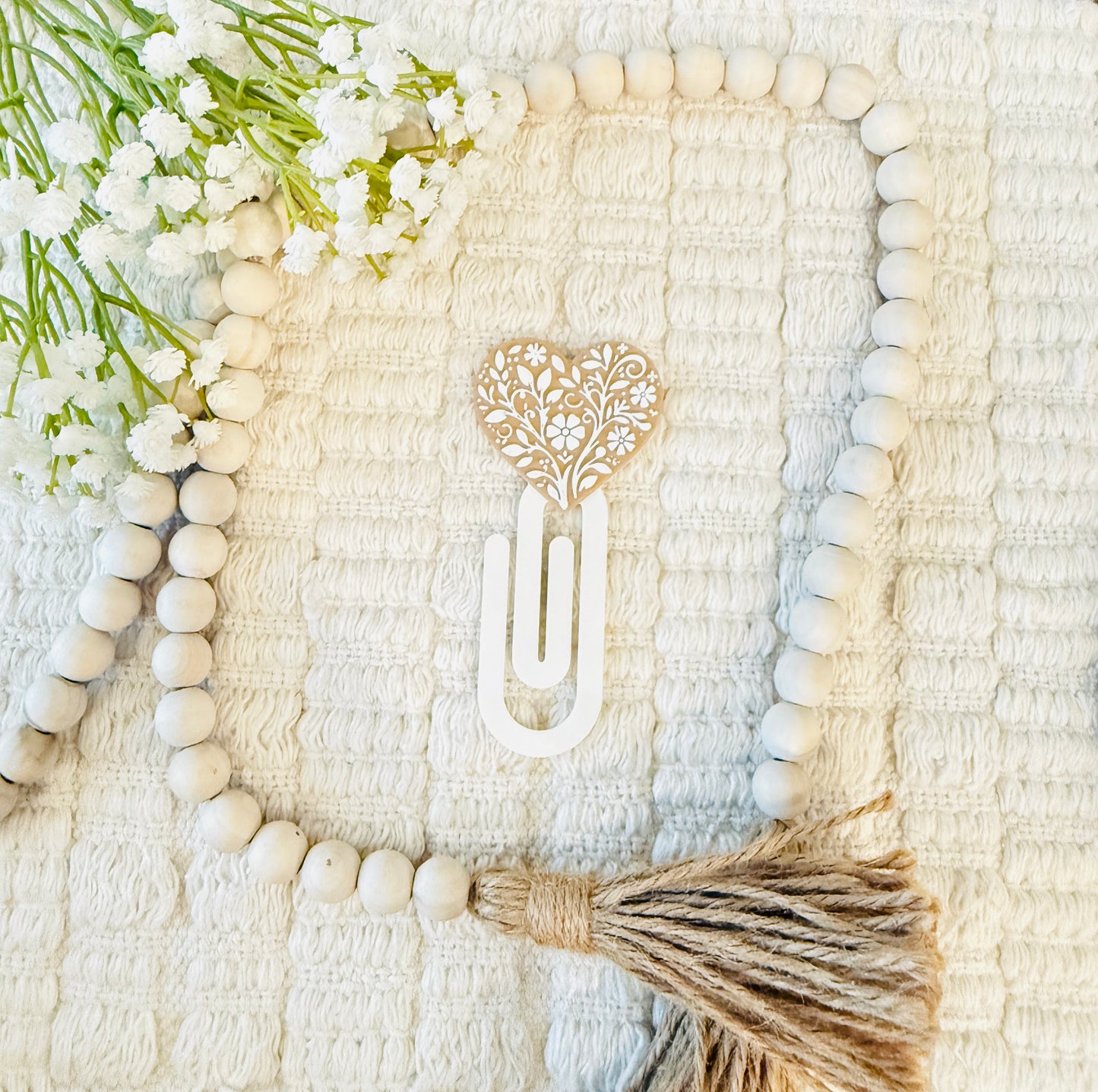 3D LOVE Bookmark/Paper Clip